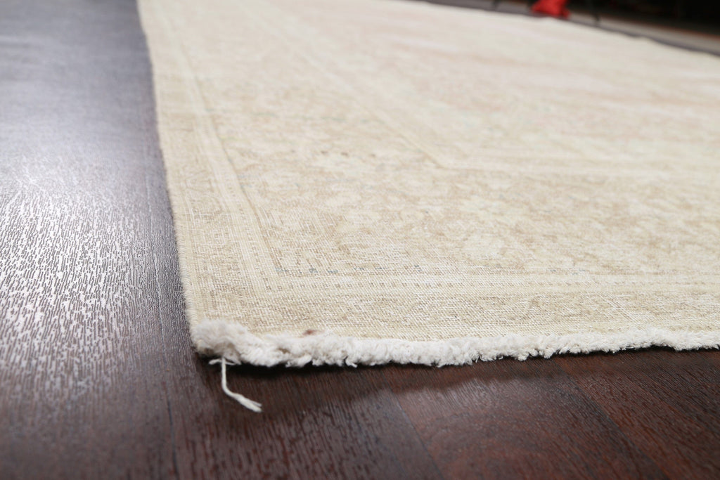 Muted Distressed Kerman Persian Area Rug 9x12