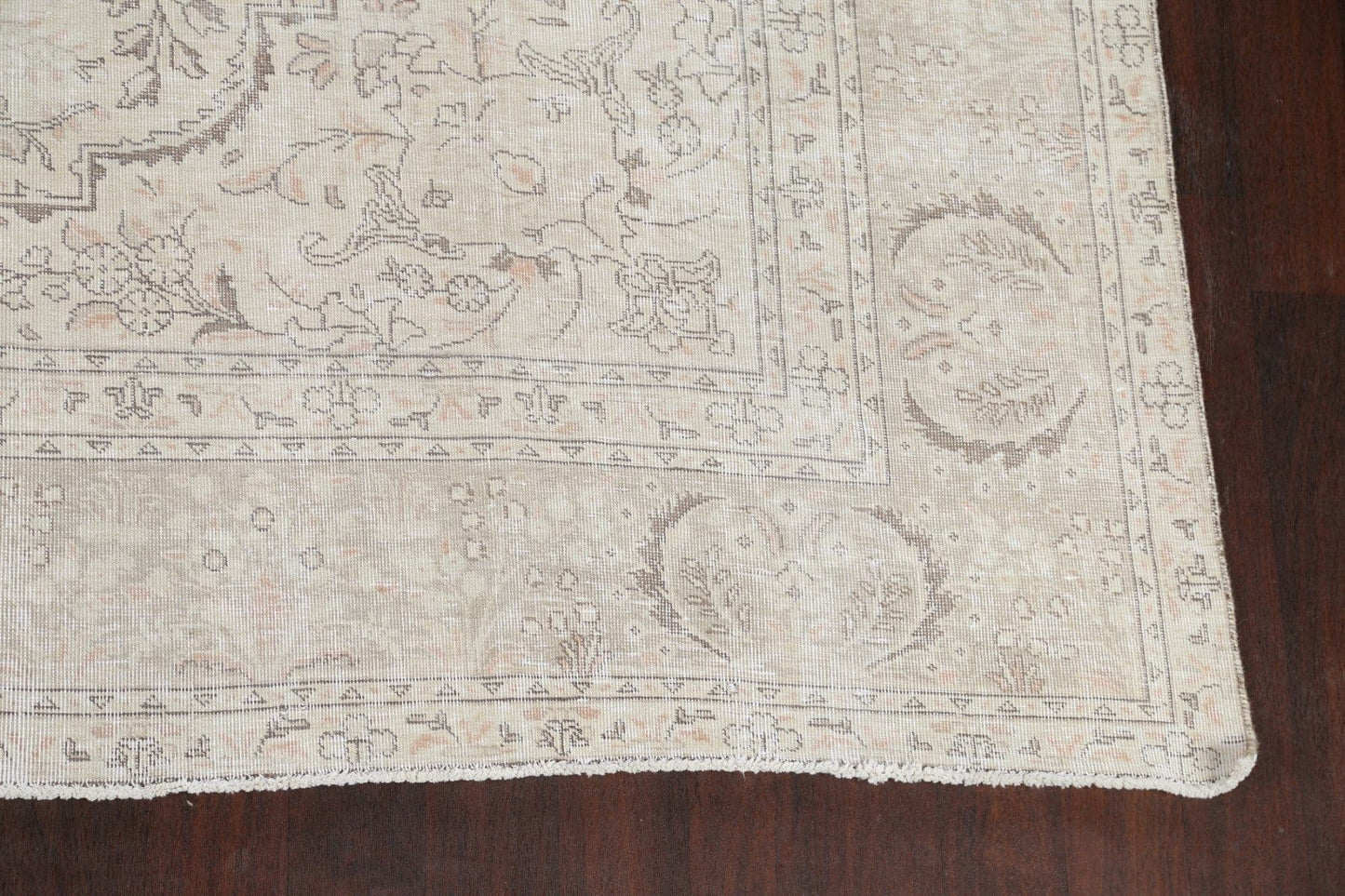 Muted Distressed Tabriz Persian Area Rug 10x12