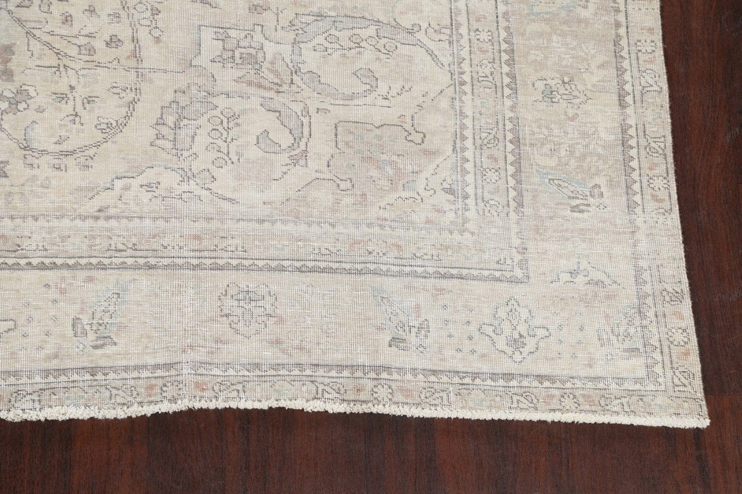 Muted Distressed Tabriz Persian Area Rug 8x11