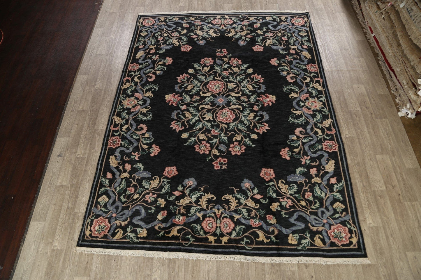 Floral Aubusson Oriental Area Rug 9x12