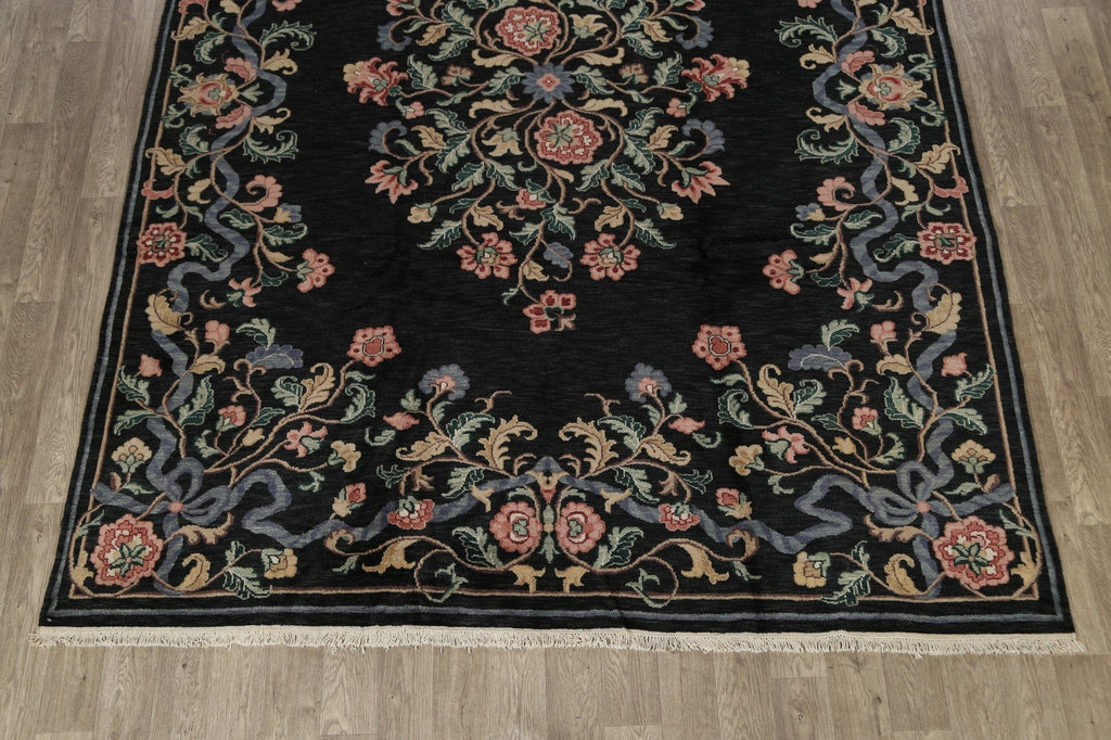 Floral Aubusson Oriental Area Rug 9x12