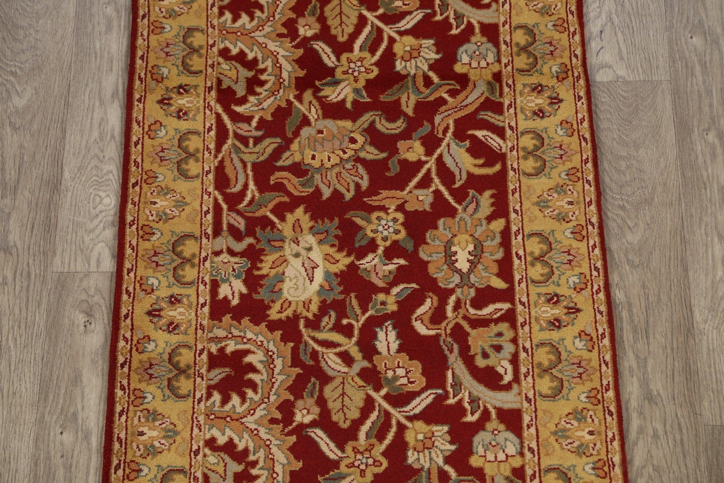 All-Over Floral Agra Oriental Runner Rug 3x10