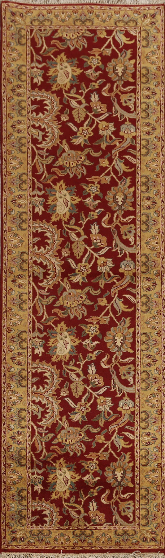 All-Over Floral Agra Oriental Runner Rug 3x10