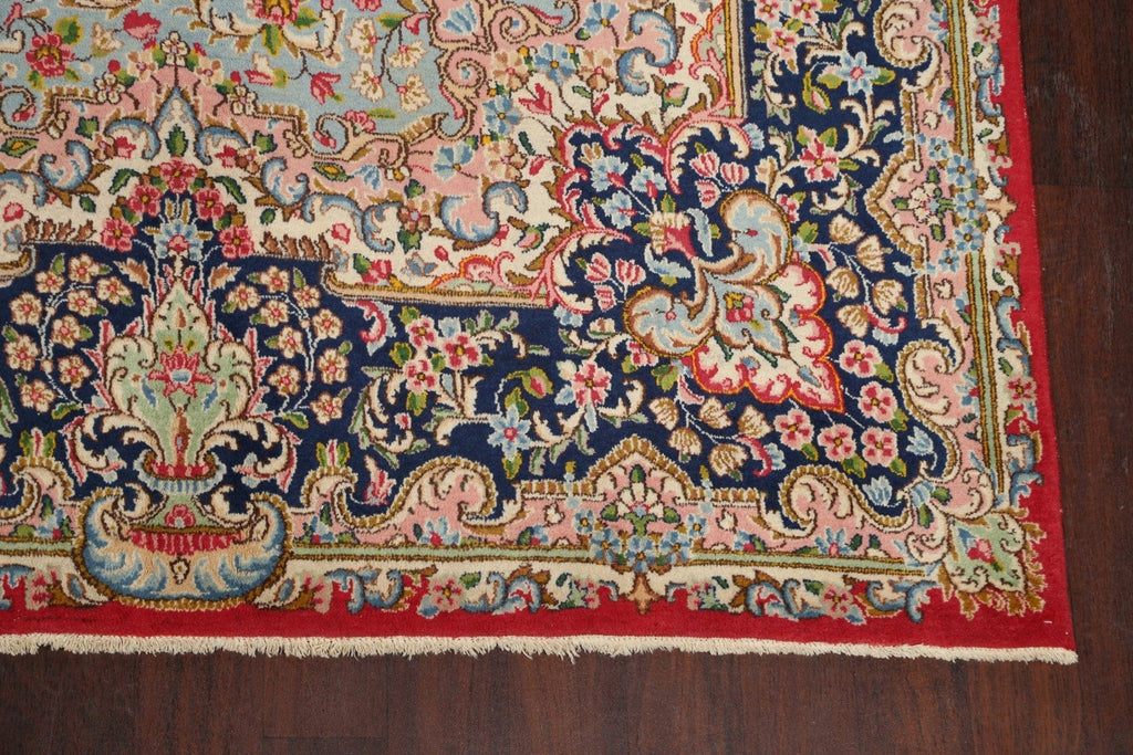 Floral Red Kerman Persian Area Rug 10x13