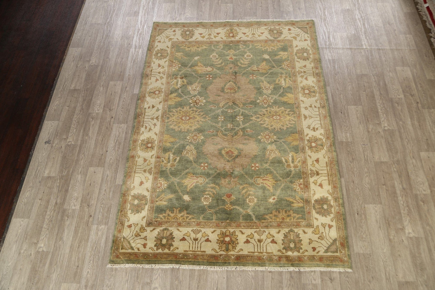 Floral Oushak Oriental Area Rug 6x9