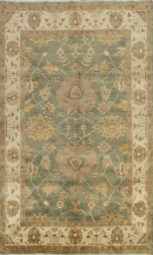 Floral Oushak Oriental Area Rug 6x9