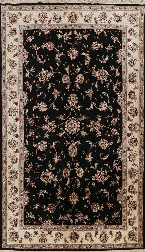 100% Vegetable Dye Floral Tabriz Oriental Area Rug 6x9