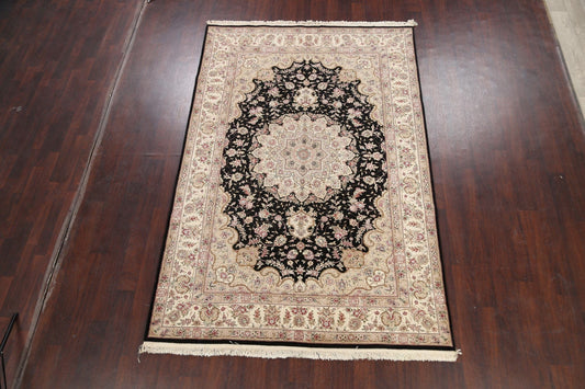 100% Vegetable Dye Wool/ Silk Aubusson Oriental Area Rug 6x9