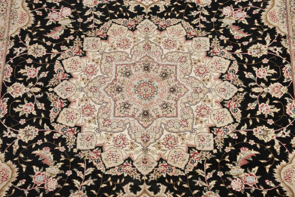 100% Vegetable Dye Wool/ Silk Aubusson Oriental Area Rug 6x9