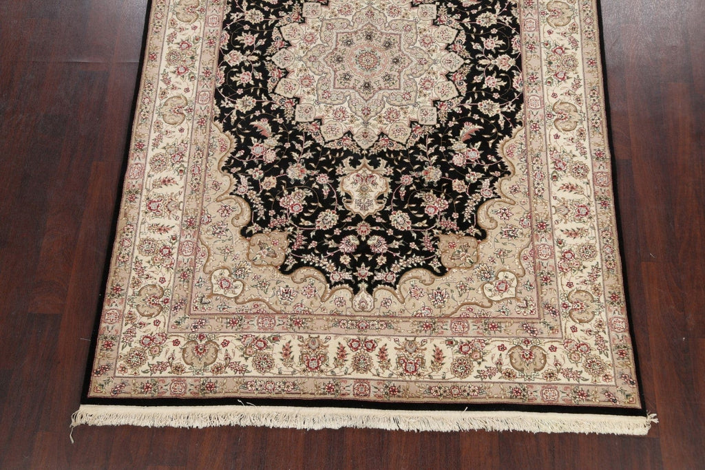 100% Vegetable Dye Wool/ Silk Aubusson Oriental Area Rug 6x9