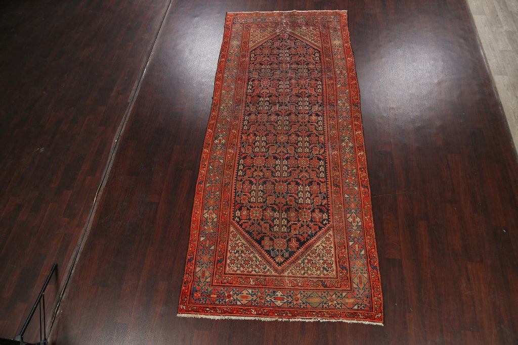 Pre-1900 Antique Vegetable Dye Malayer Persian Area Rug 5x12