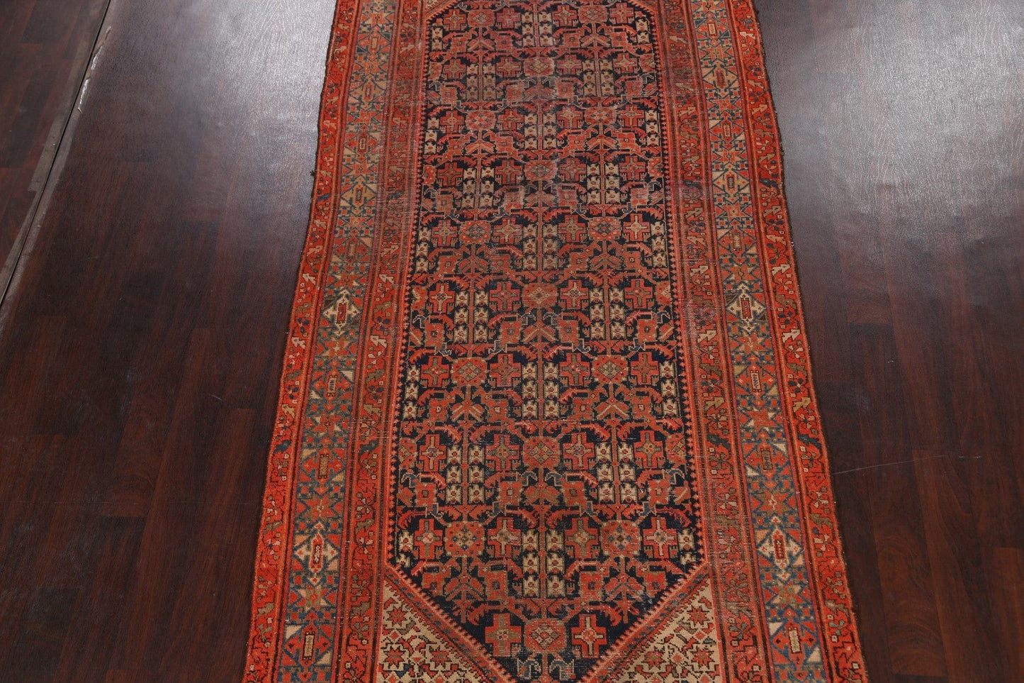 Pre-1900 Antique Vegetable Dye Malayer Persian Area Rug 5x12