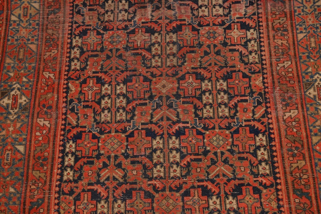 Pre-1900 Antique Vegetable Dye Malayer Persian Area Rug 5x12