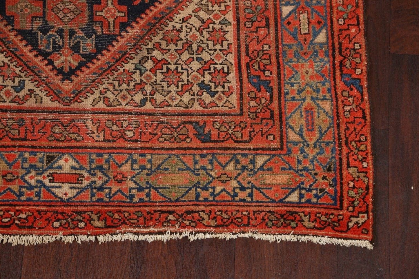 Pre-1900 Antique Vegetable Dye Malayer Persian Area Rug 5x12