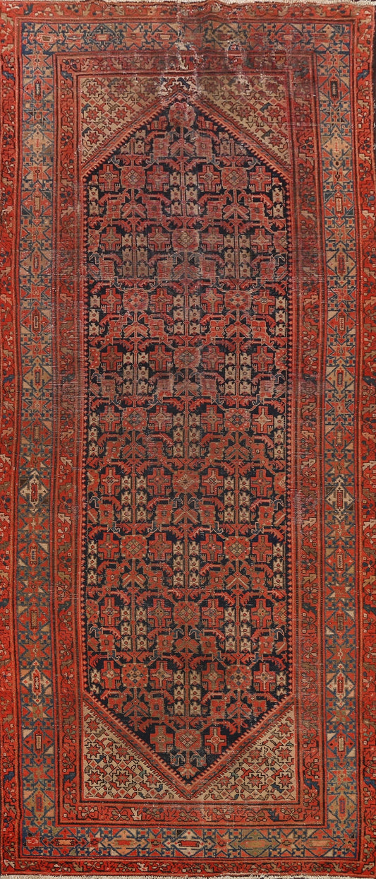 Pre-1900 Antique Vegetable Dye Malayer Persian Area Rug 5x12