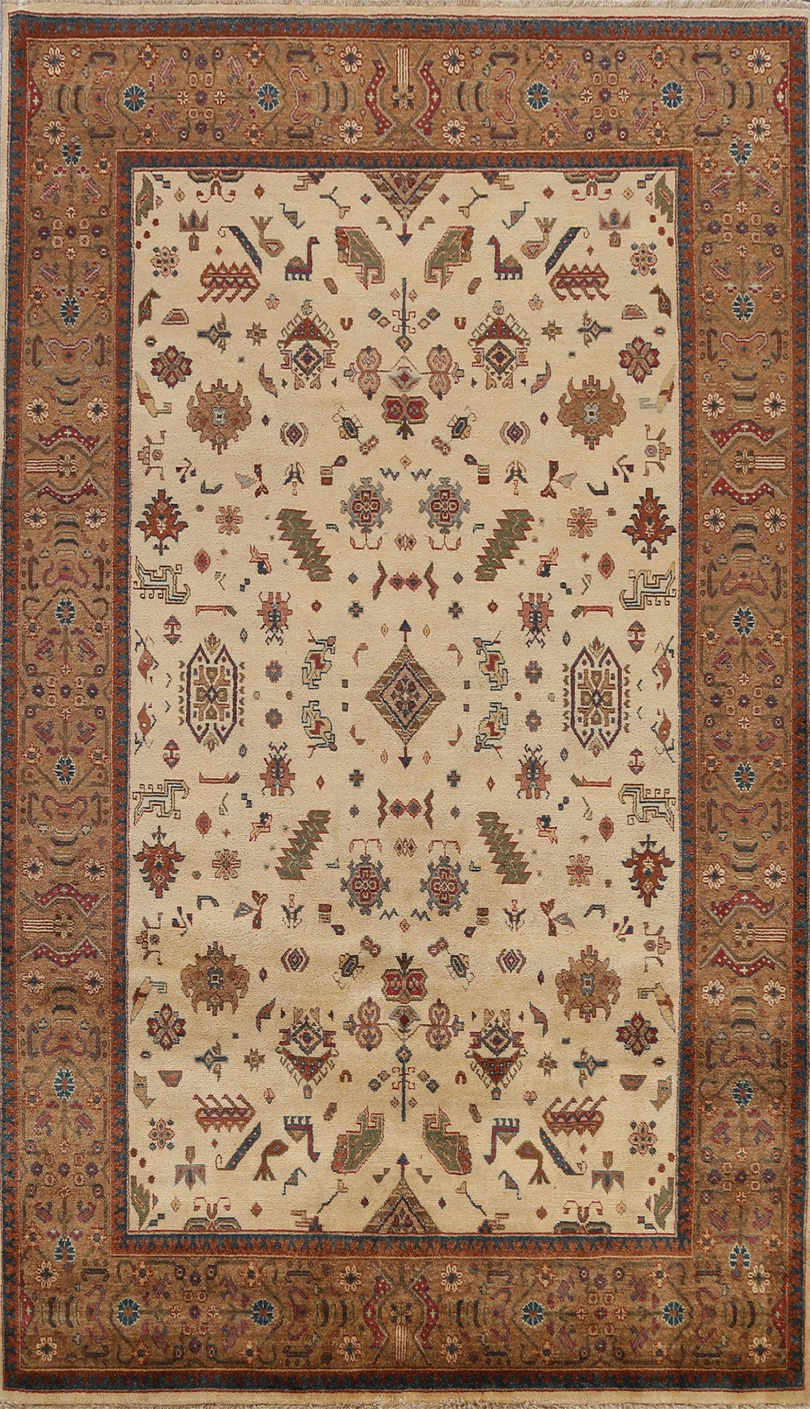 Tribal Geometric Agra Oriental Area Rug 6x9