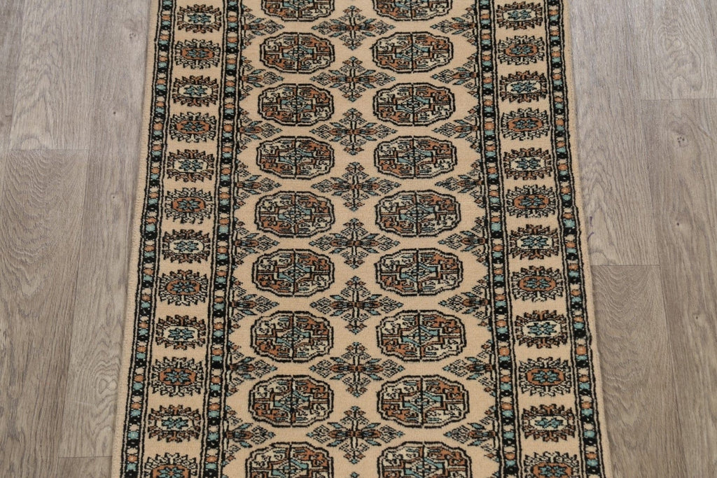 Geometric Bokhara Oriental Runner Rug 3x10