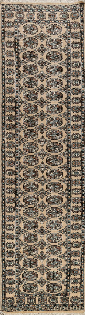 Geometric Bokhara Oriental Runner Rug 3x10