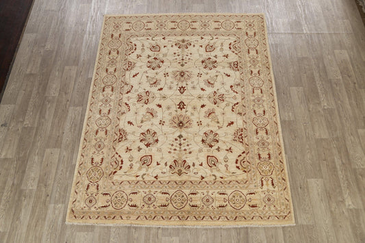 All-Over Floral Peshawar Oriental Area Rug 6x8