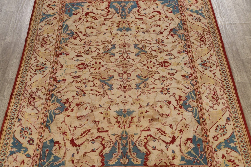 100% Vegetable Dye Floral Oushak Oriental Area Rug 9x12