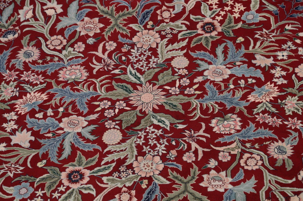 100% Vegetable Dye Floral Aubusson Oriental Area Rug 10x14