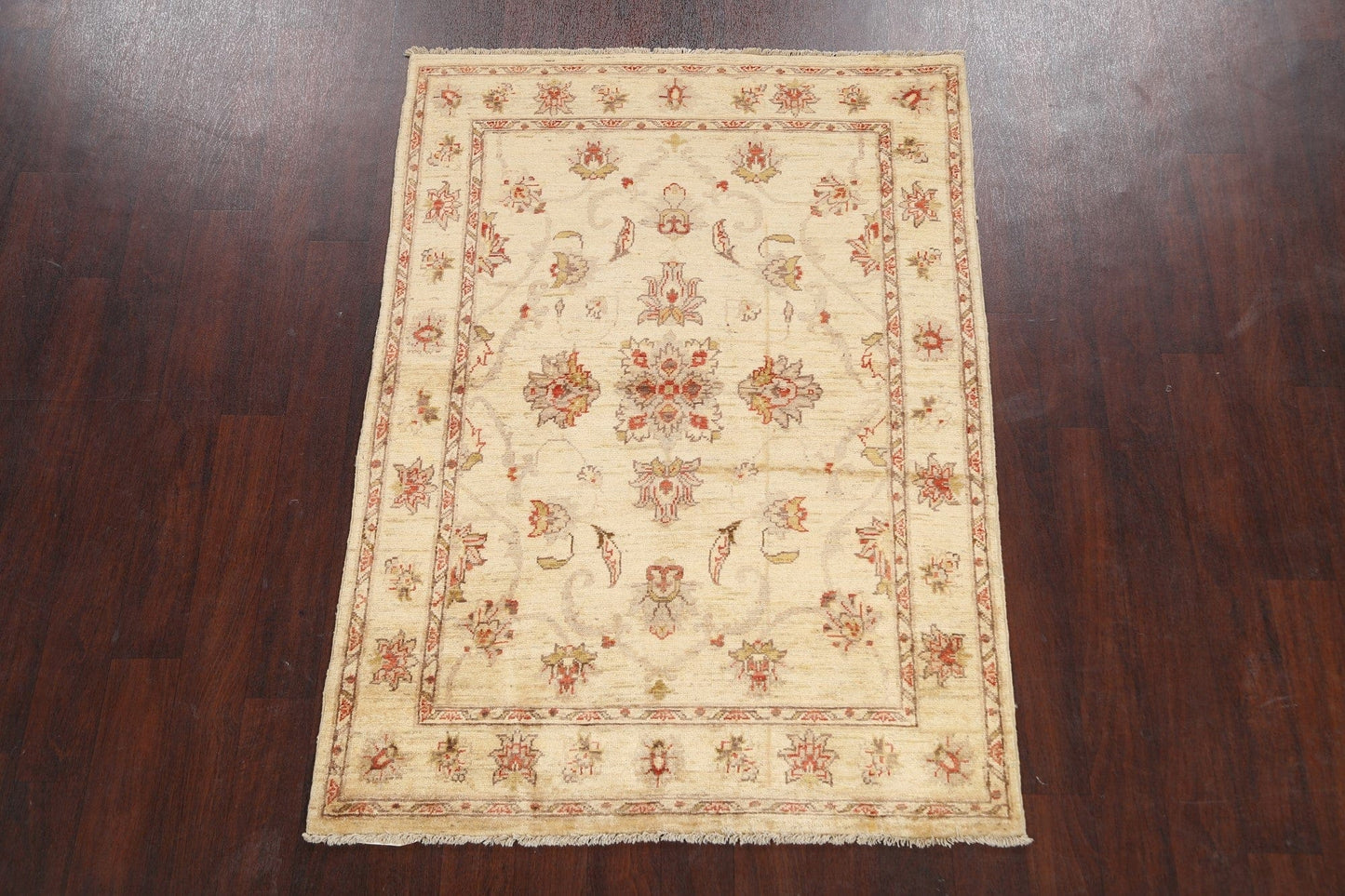 Floral Peshawar Oriental Area Rug 4x6