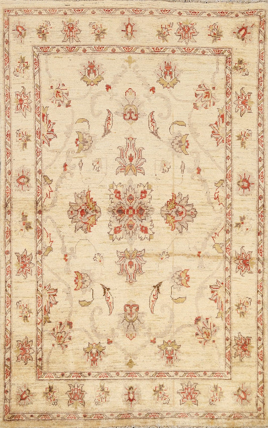 Floral Peshawar Oriental Area Rug 4x6