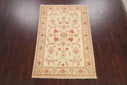 Floral Peshawar Oriental Area Rug 4x7