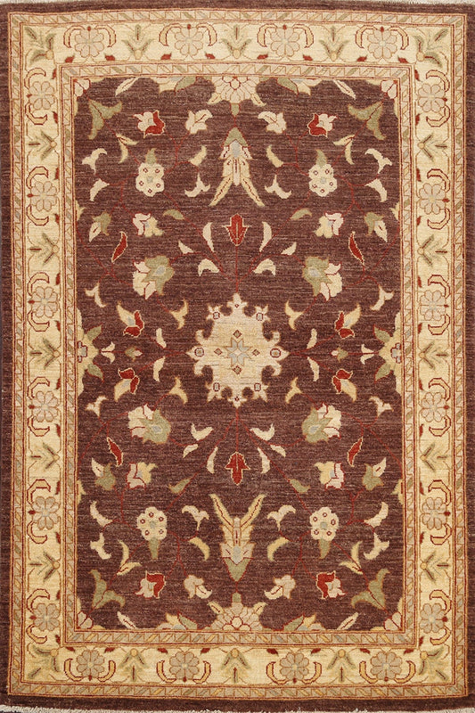 Floral Peshawar Oriental Area Rug 5x6