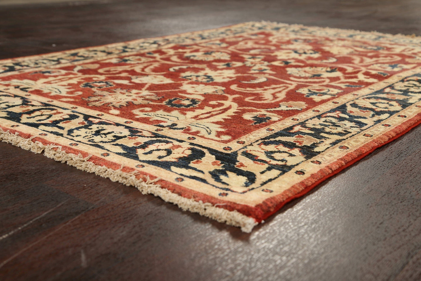 Floral Peshawar Oriental Area Rug 4x6