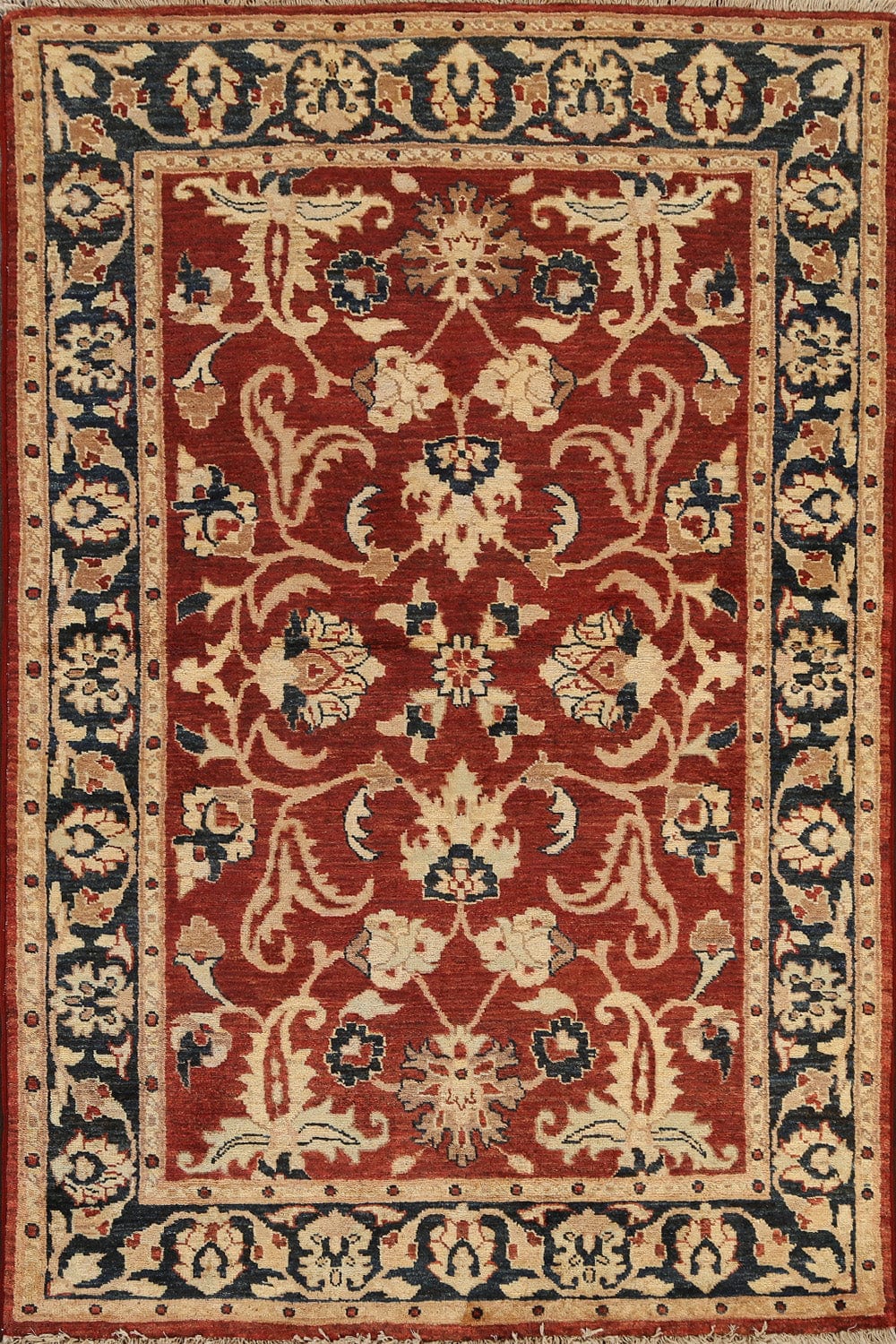 Floral Peshawar Oriental Area Rug 4x6