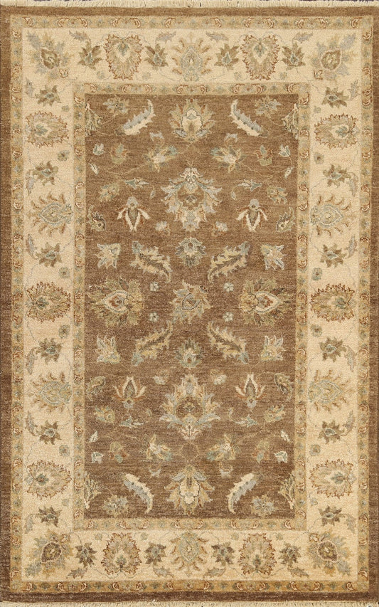 Floral Peshawar Oriental Area Rug 4x6