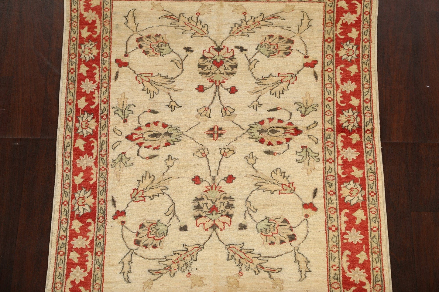 Floral Peshawar Oriental Area Rug 4x5