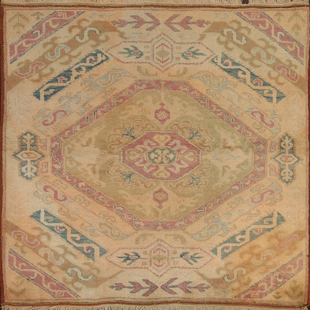 Geometric Anatolian Oriental Area Rug 4x5