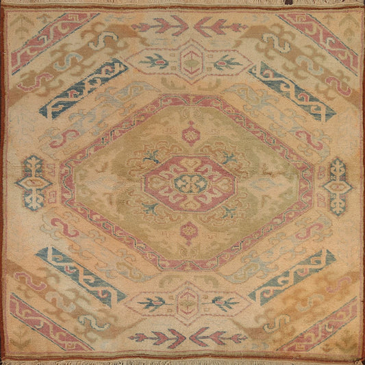 Geometric Anatolian Oriental Area Rug 4x5