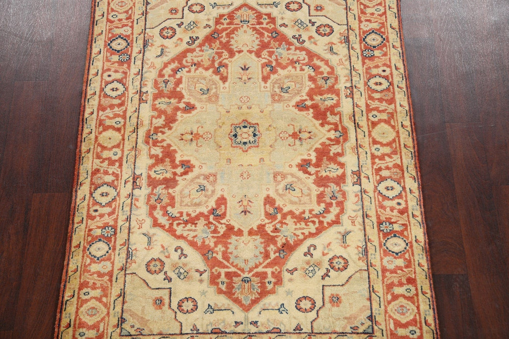 Geometric Heriz Oriental Area Rug 4x6