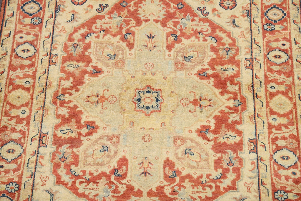 Geometric Heriz Oriental Area Rug 4x6