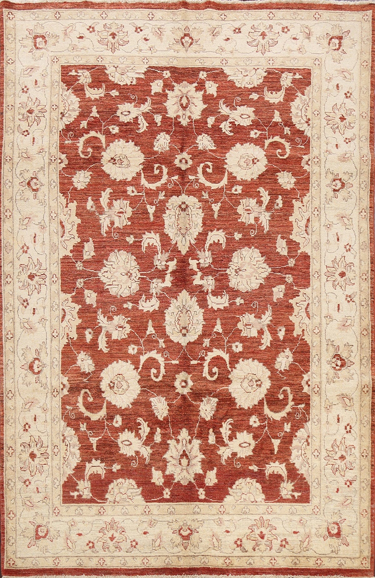 Floral Peshawar Oriental Area Rug 6x9