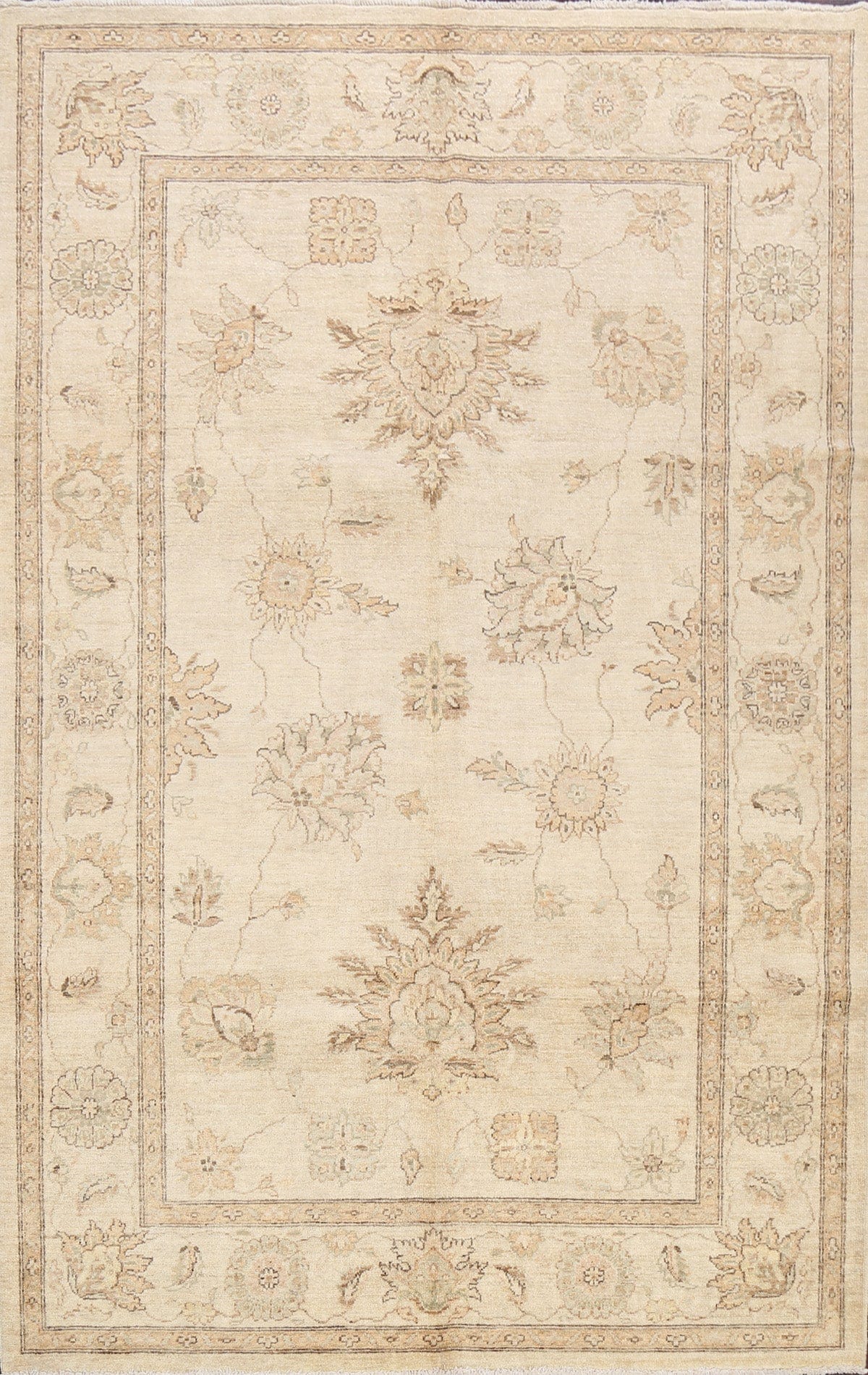 Floral Peshawar Oriental Area Rug 6x9