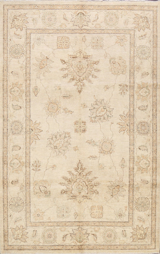 Floral Peshawar Oriental Area Rug 6x9