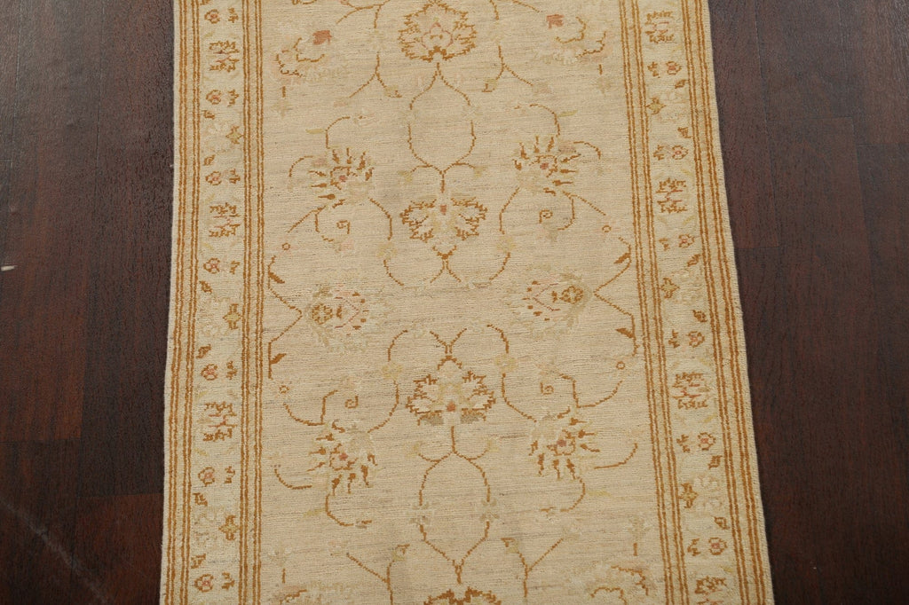 Floral Peshawar Oriental Runner Rug 3x10