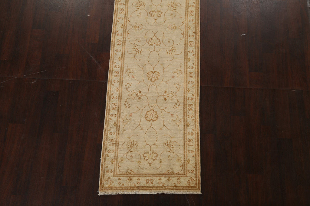 Floral Peshawar Oriental Runner Rug 3x10