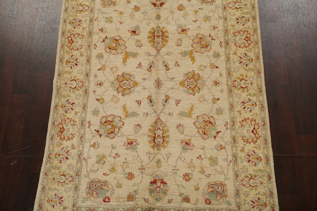 All-Over Floral Peshawar Oriental Area Rug 5x8