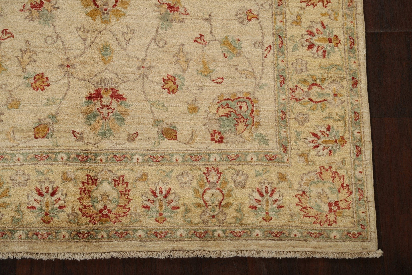 All-Over Floral Peshawar Oriental Area Rug 5x8