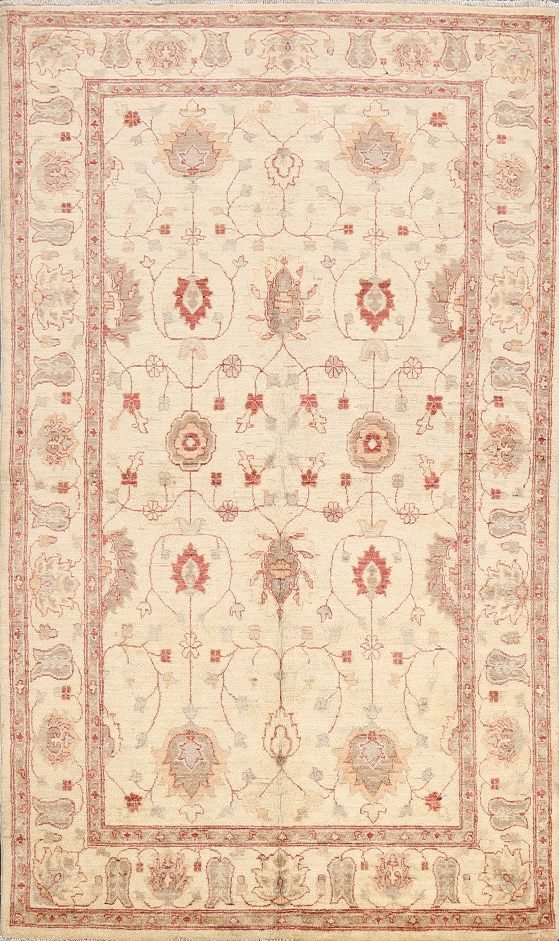 Floral Peshawar Oriental Area Rug 5x8