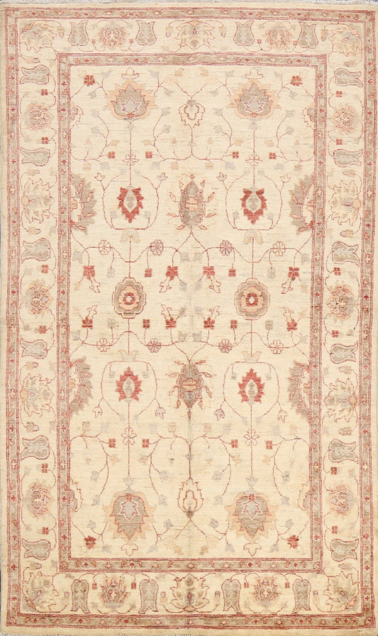 Floral Peshawar Oriental Area Rug 5x8