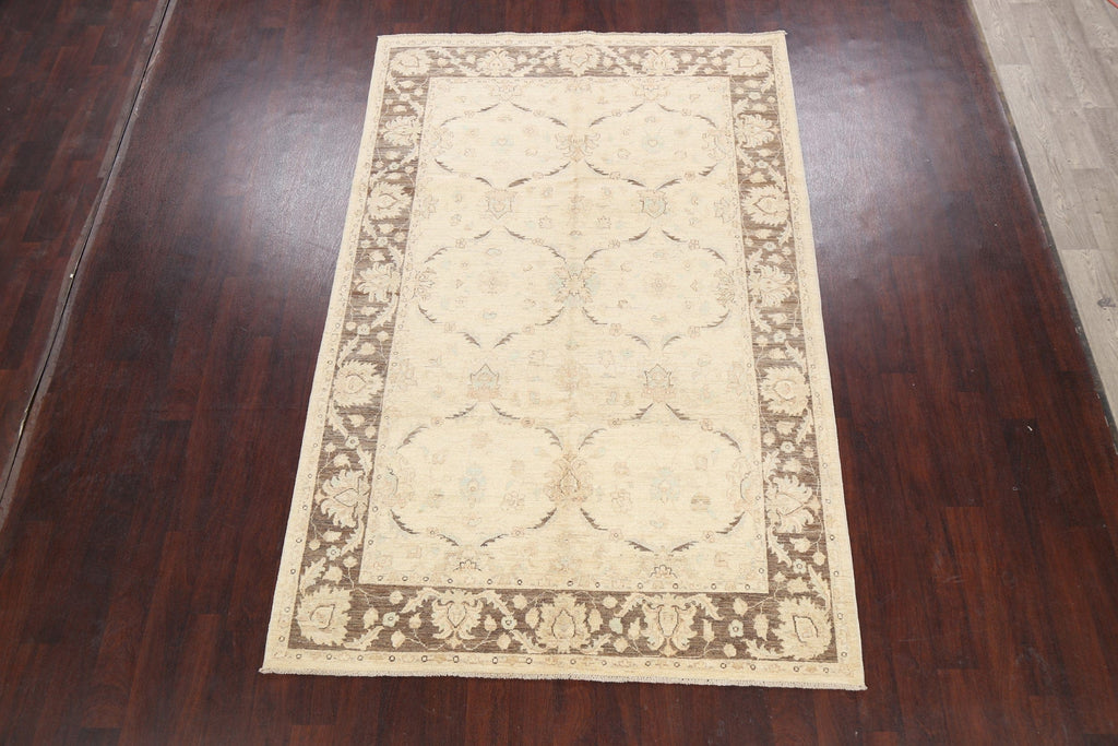 Floral Peshawar Oriental Area Rug 6x9