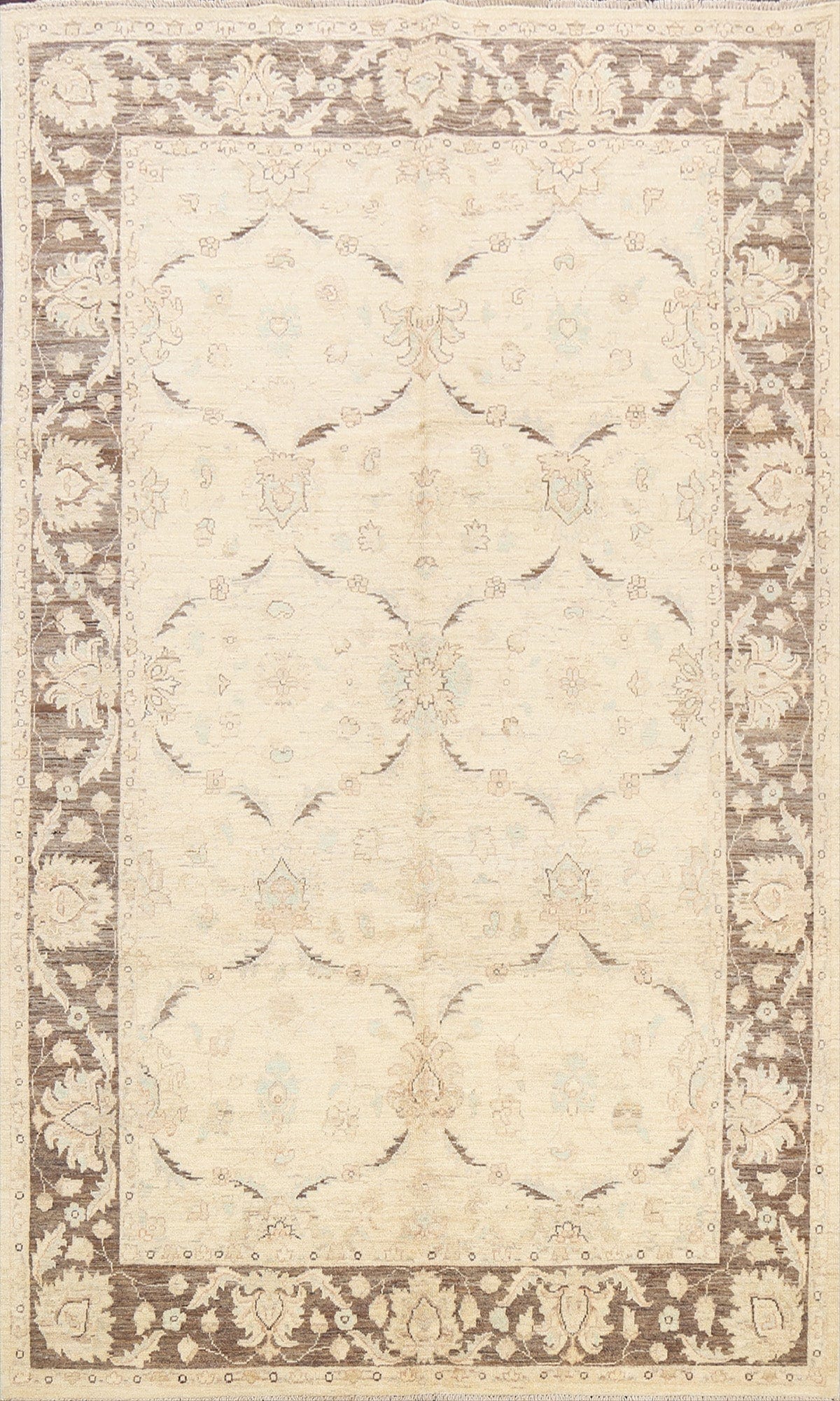 Floral Peshawar Oriental Area Rug 6x9