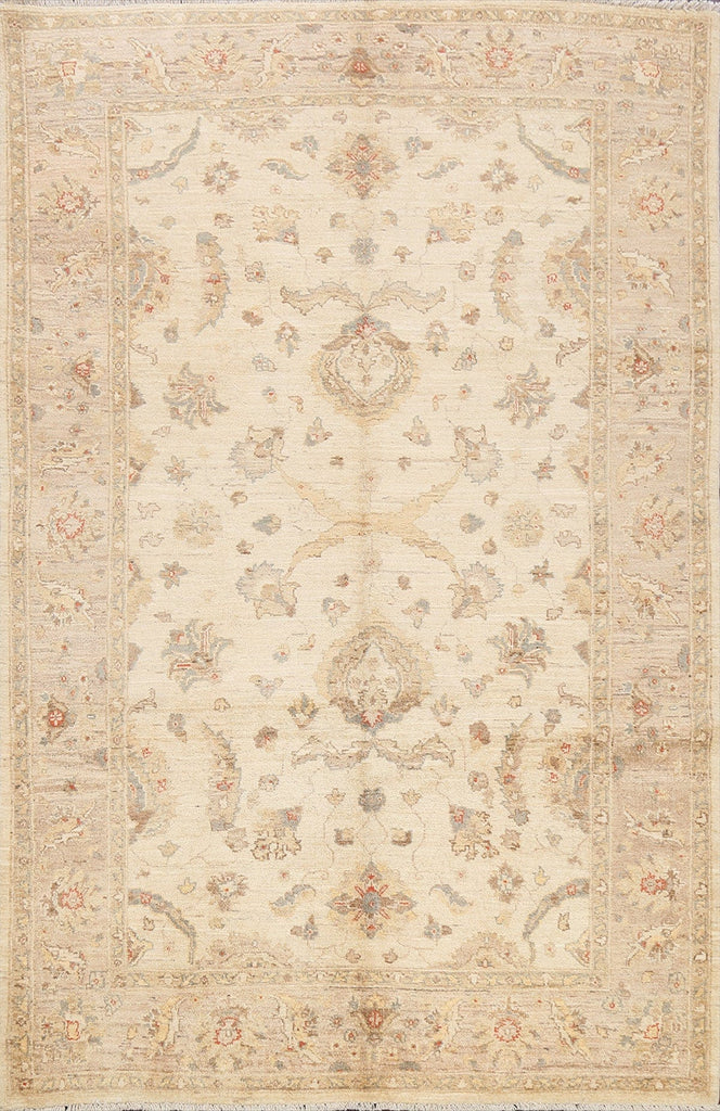 Floral Peshawar Oriental Area Rug 6x9