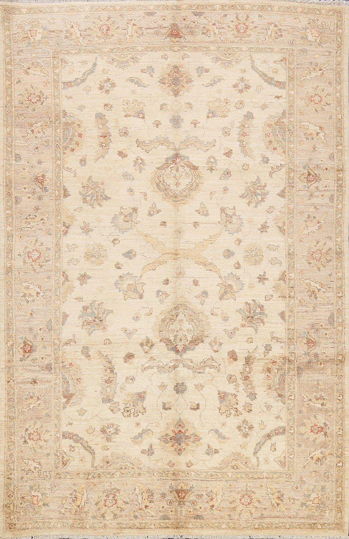 Floral Peshawar Oriental Area Rug 6x9